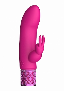 Royal Gems - Dazzling - Silicone Rechargeable Bullet - Pink..