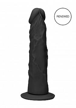 Realistic Dildo - 7" - 17 cm - Black..