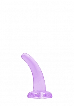 Realrock Crystal Clear 5'' / 13cm Non Realistic Dildo With Suction Cup - Purple..