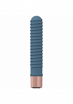 LoveLine - Poise - 10 Speed Mini-Vibe - Silicone - Rechargeable - Waterproof - Blue/Grey