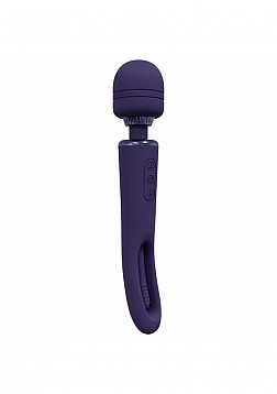 Kiku -  Double Wand with G-Spot Flapping - Purple