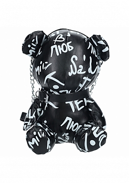 SLI - Bear Bag - Pleather Writing - Black