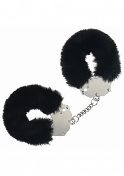 Ouch! - Heavy-duty Fluffy Handcuffs - Black