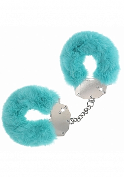 Ouch! - Heavy-duty Fluffy Handcuffs - Blue