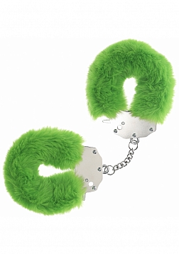 Ouch! - Heavy-duty Fluffy Handcuffs - Green