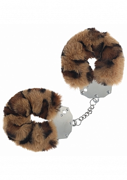 Ouch! - Heavy-duty Fluffy Handcuffs - Leopard