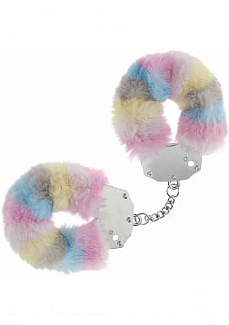 Ouch! - Heavy-duty Fluffy Handcuffs - Multicolor 2