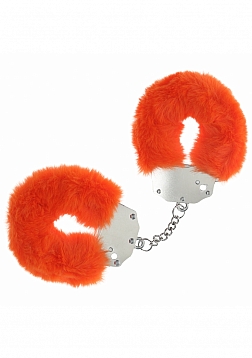 Ouch! - Heavy-duty Fluffy Handcuffs - Orange