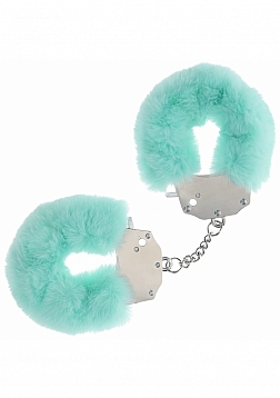 Ouch! - Heavy-duty Fluffy Handcuffs - Powder Green