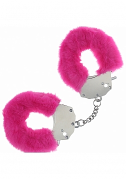 Ouch! - Heavy-duty Fluffy Handcuffs - Pink