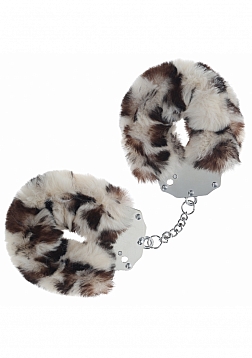 Ouch! - Heavy-duty Fluffy Handcuffs - SnowLeopard