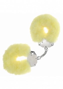 Ouch! - Heavy-duty Fluffy Handcuffs - Yellow