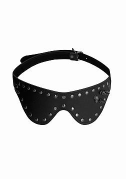 Eye Mask with Skulls & Spikes - Black..