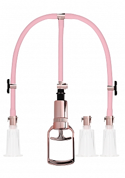 Pumped - Clitoral & Nipple Pump Set Large - Rose..